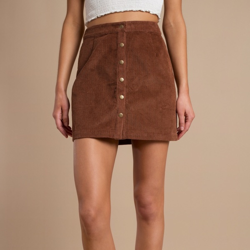 Corduroy A-Line Skirt